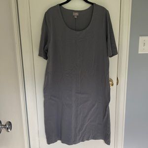 J. Jill slate gray sheath dress, size L